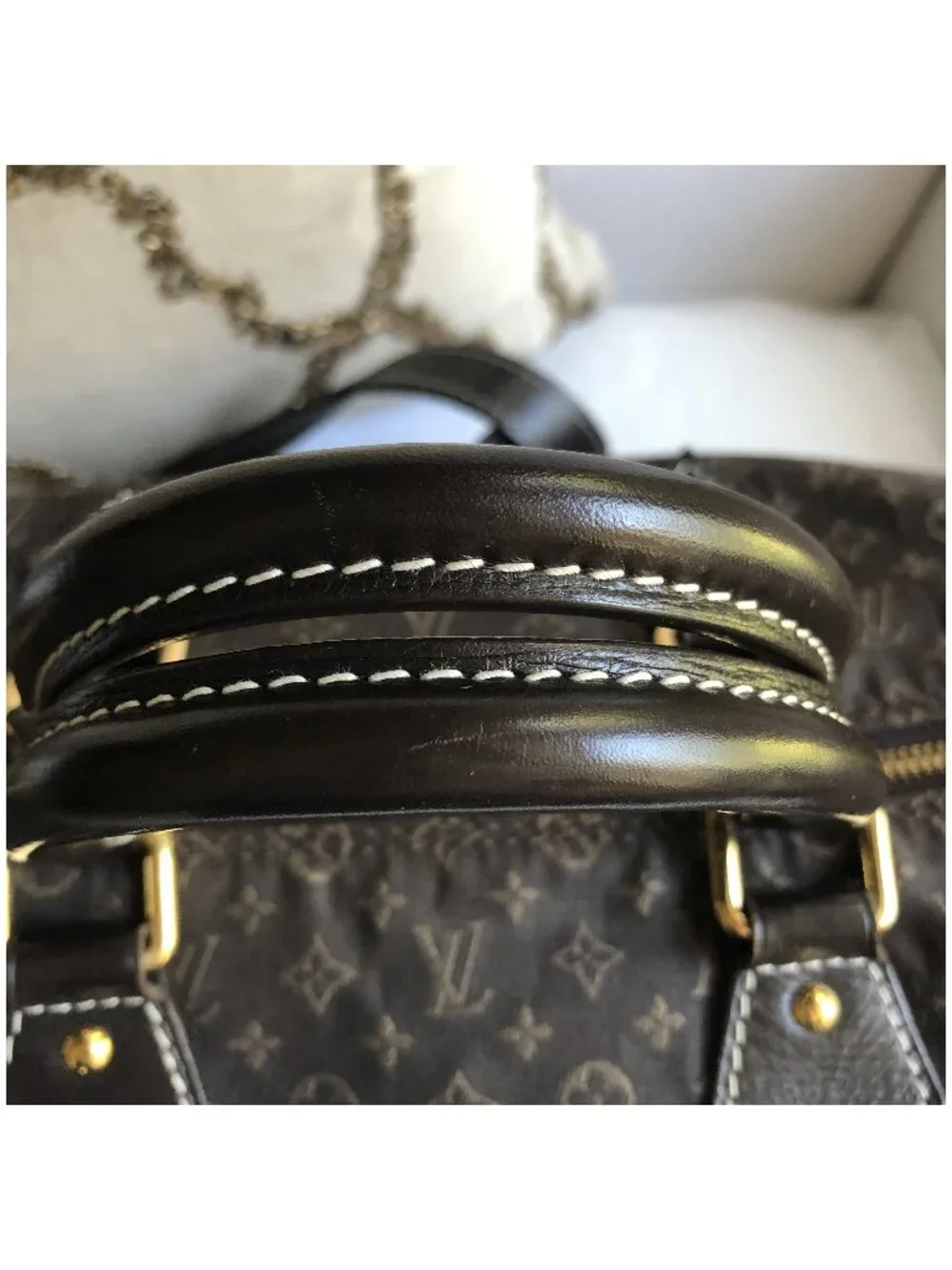 LOUIS VUITTON Idylle Speedy Bandouliere 30 Fusain Monogram Bag